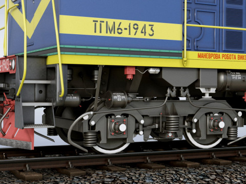Shunting locomotive TGM-6 3D 模型