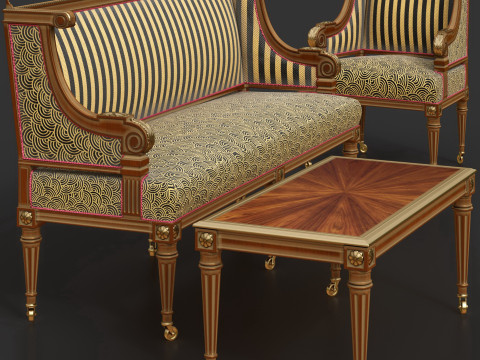 Set classic BELLONI 3D 模型