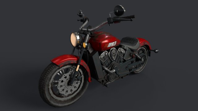 bike Modello 3D .c4d .max .obj .3ds .fbx .stl .blend 