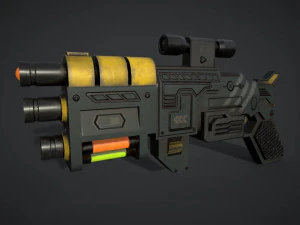Science-Fiction-Strahl 3D Modell