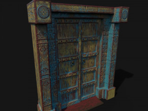 old wooden door 3D Модель