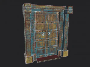 old wooden door 3D Model