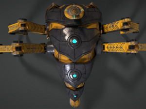 sci-fi drone 3D 모델