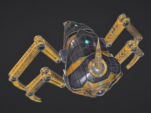 sci-fi drone 3D 모델