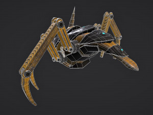 sci-fi drone 3D 모델