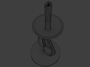 golden candle pack 3D Model