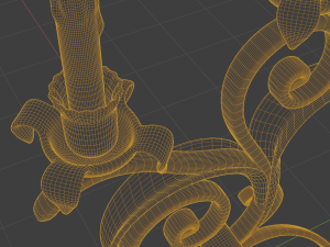 golden candle pack Modèle 3D