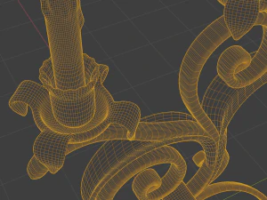 golden candle pack 3D Model
