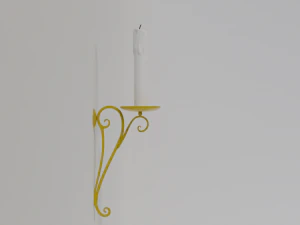golden candle pack 3D Model