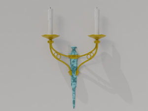 golden candle pack 3D Модель