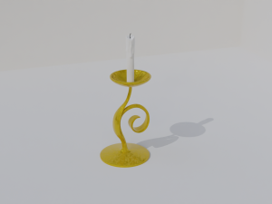 golden candle packs 3D Model