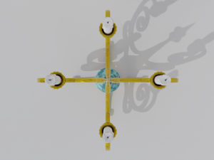 golden candle packs 3D Model
