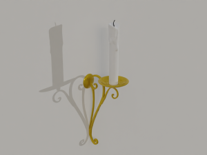 golden candle packs 3D Model