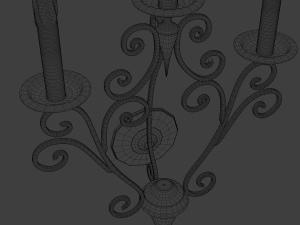 golden candle packs 3D Model