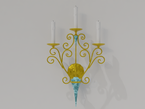 golden candle packs 3D Model