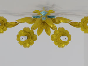 golden candle packs 3D Model