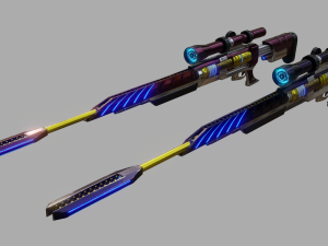 scifi sniper 3D Model