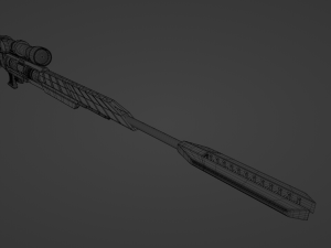 scifi sniper Model 3D