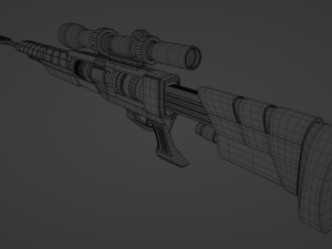 scifi sniper Model 3D