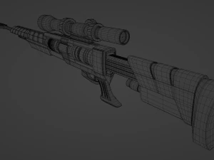 scifi sniper 3D Model