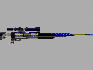 scifi sniper Model 3D