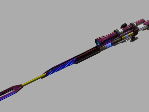 scifi sniper Model 3D