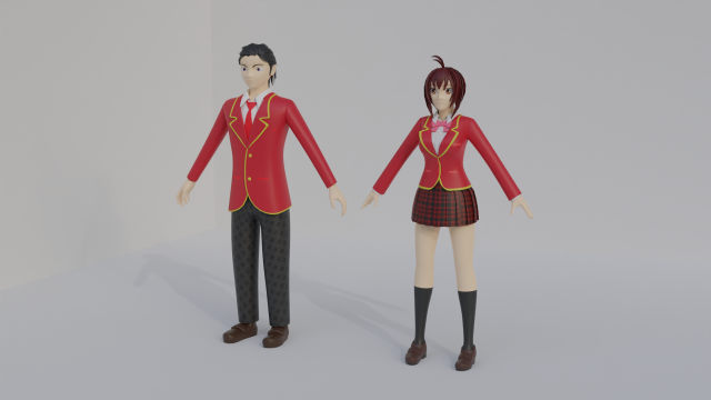 student 3D Model .c4d .max .obj .3ds .fbx .stl .blend