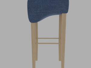 denim bar stool Model 3D