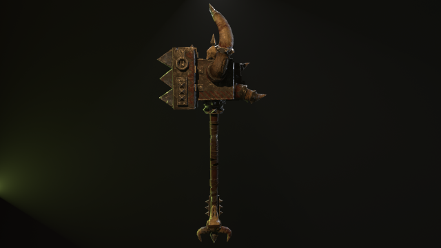 Orcs hammer 3D Модель .c4d .max .obj .3ds .fbx .stl .blend 