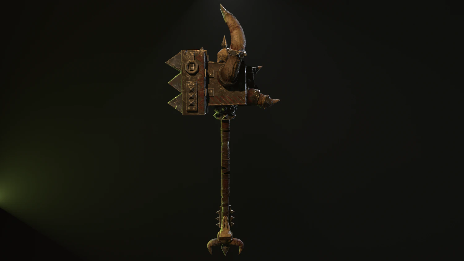 Orcs hammer 3D Model .c4d .max .obj .3ds .fbx .stl .blend