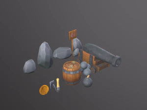 Korsan paketi 3D Model