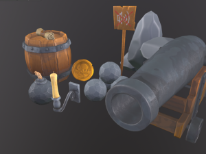 Pirate pack Modèle 3D