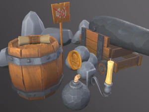 Pirate pack 3D Model