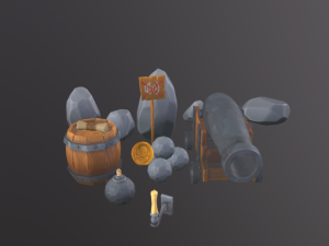 Pirate pack Modèle 3D