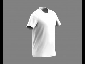 round neck t-shirt 3D Модель