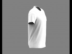 round neck t-shirt 3D Модель