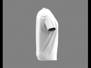 round neck t-shirt 3D Модель