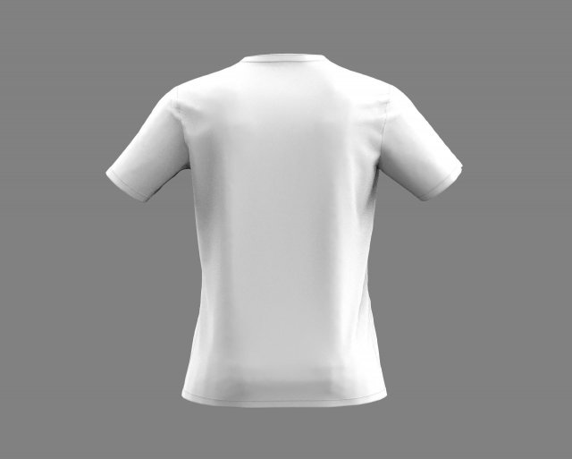 round neck t shirt 3D Model in Clothing 3DExport