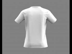 round neck t-shirt 3D Модель