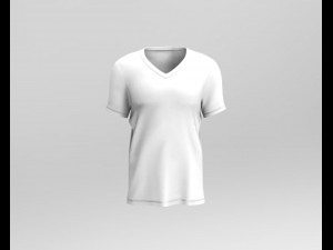 v-neck t-shirt 3D Model
