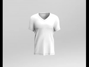 v-neck t-shirt 3D Model