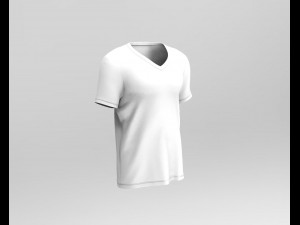v-neck t-shirt 3D Model