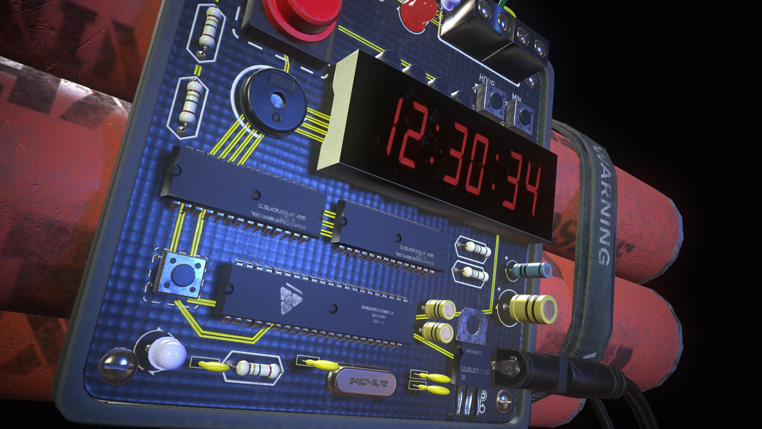 bomb asset 3D Model .c4d .max .obj .3ds .fbx .stl .blend