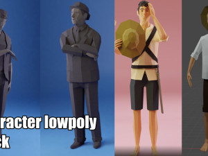 character pack Modèle 3D