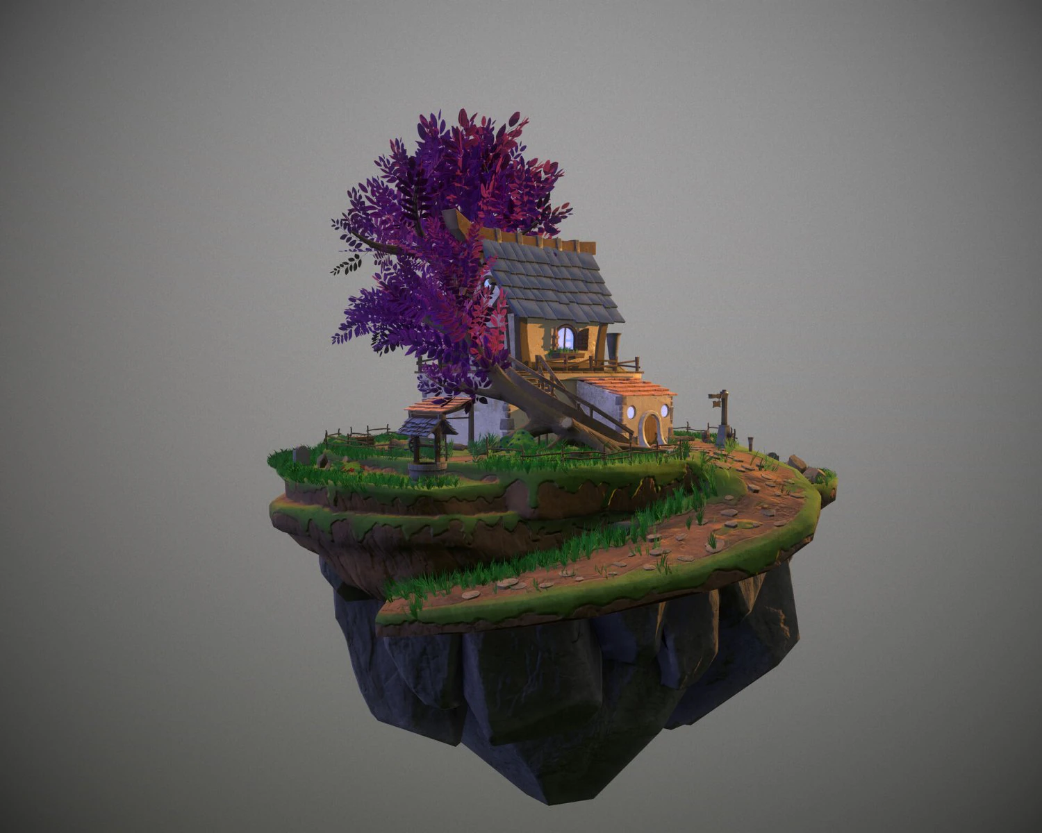 village 3D Model .c4d .max .obj .3ds .fbx .stl .blend 