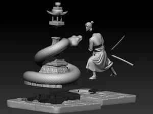 samurai 3D Print Model