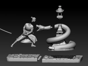 samurai 3D Print Model
