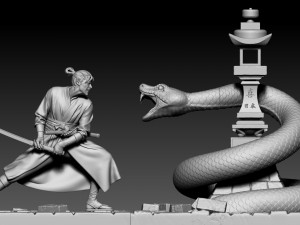 samurai 3D 프린트 모델