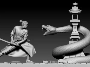 samurai 3D Print Model