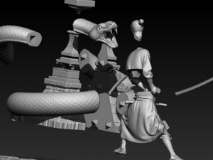 samurai 3D 프린트 모델